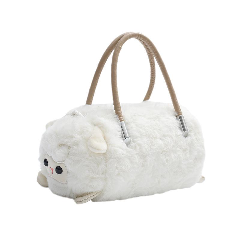 Plush Capybara Panda Crossbody Shoulder Bag - Cute Fashion Handbag Doll for Girls