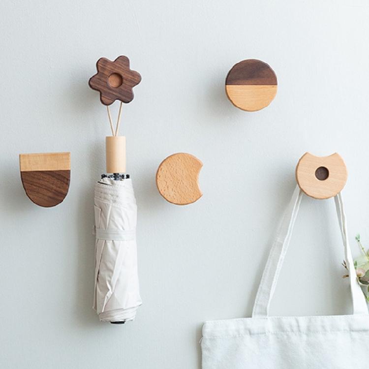 4pcs Multipurpose Florals Cabinet Knobs Sturdy Wood Handles Convenient for Childrens Room Dressers and Chests Use