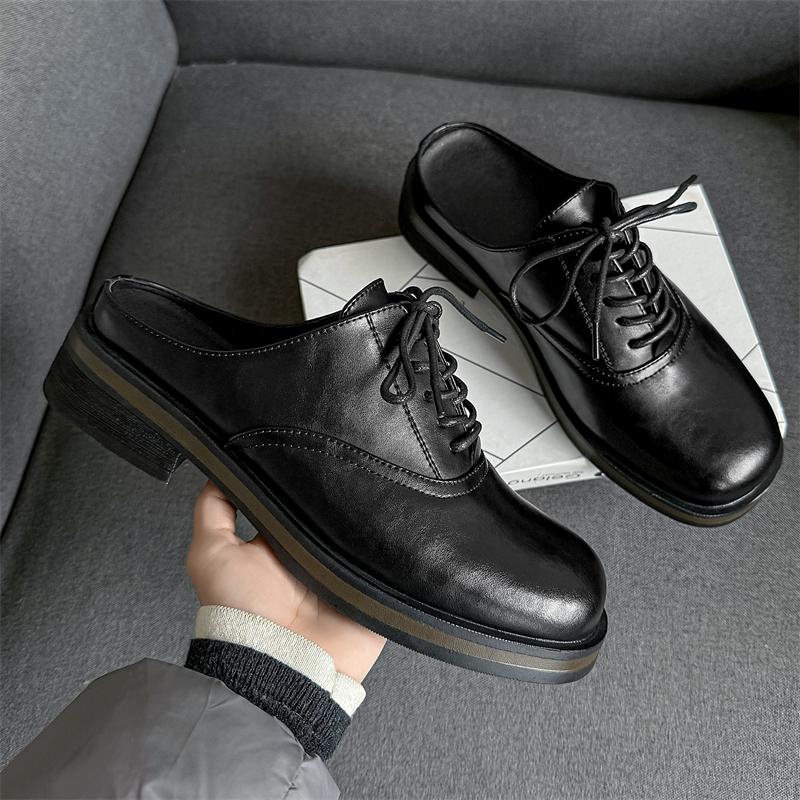 Fashion Men Casual Leather Business Shoes 2025New Formal Genuine Leather Flat Designer Shoe Fashion Social Elegance Trendy Walking Shoes