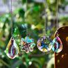 Creative Style Crystal Suncatcher Wind Chimes Gardening Crafts Pendant Window Hanging Decoration Rainbow Maker Prism Home Decor