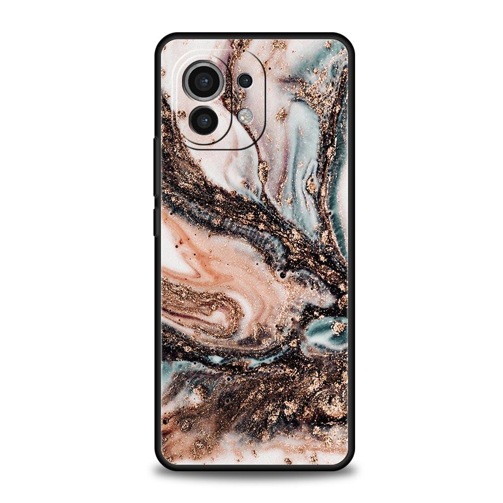 Vintage Marble Phone Case Cover for Xiaomi Mi 17 15 14 13 12 11 Ultra 15T 14T 13T 12T 11T Pro Lite 5G Soft TPU Shell Fundas Bags