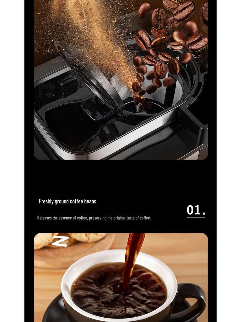 Smart Fully Automatic Coffee Maker with Grinder and Insulation for Freshly Ground Coffee