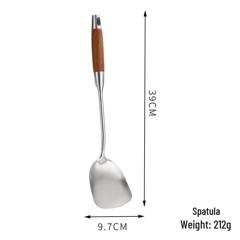 ZISIZ Stainless Steel Pearwood Kitchen Utensils