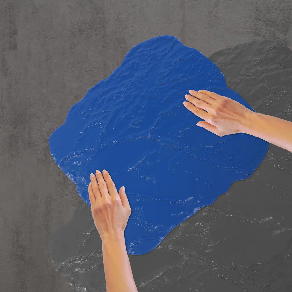 Reusable Concrete Printing Pad with Seamless PU Stone Texture, Durable and Flexible Pattern Compression Mold Suitable for DIY