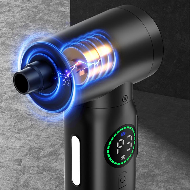 2026 New Portable 7500mAh Wireless Air Duster Dust Blowing Gun 2 in 1 Air Blower and Vacuum Cleaner Cordless Duster Blowers Car Cleaning