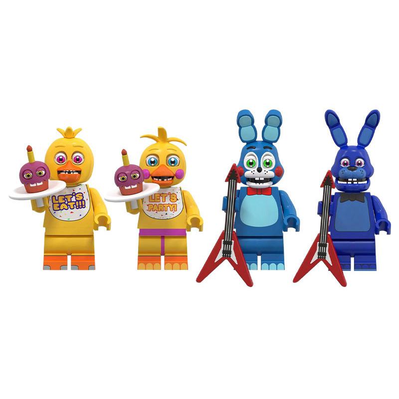 18Cm Bear Rabbit Game Ornament Cartoon  Freddy  Bonnie  Plush Keychains  Party Favors New Year Fans Gift