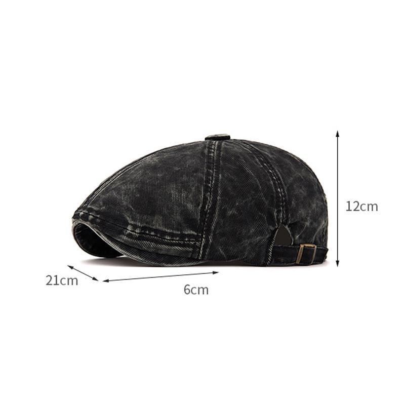 Denim Beret Men's Retro Forward Cap British Newsboy Hat