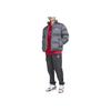 Nike Logo Print Stand Collar Zip Long Sleeve Jacket Men jackets Gray FB7369-068