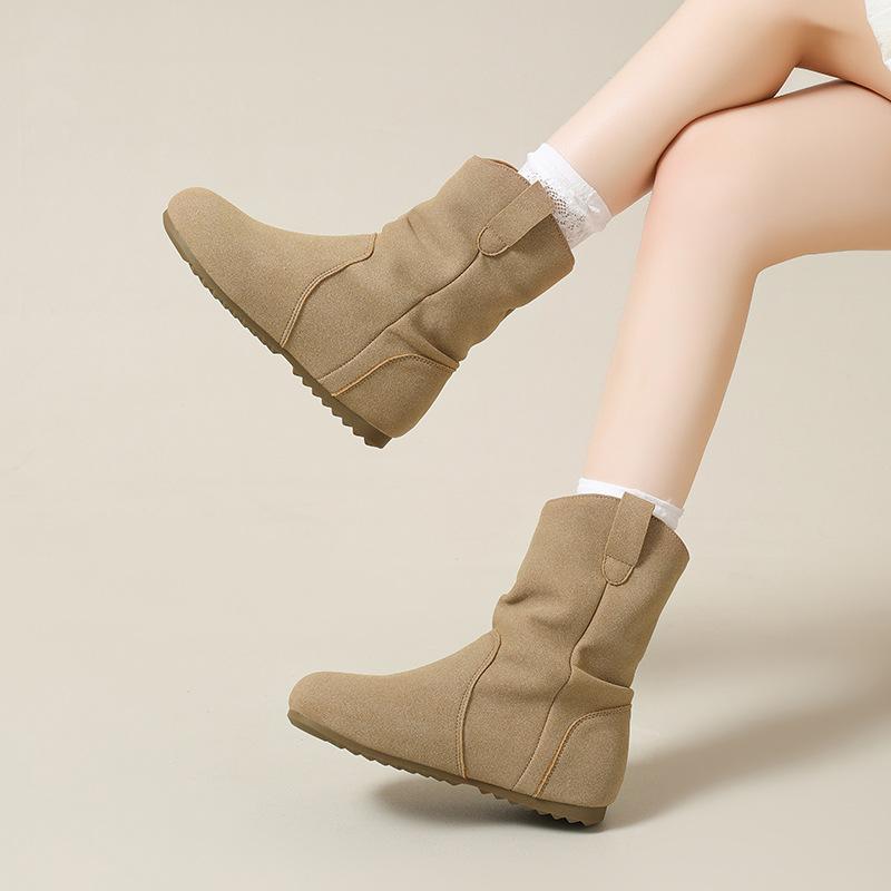 

Винтажные ленивые ботинки-пиле в западном стиле Женские осенне-зимние новые ботинки Мартин Женские ботинки-рыцари Короткие ботинки Ботинки 40