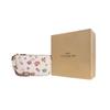 Coach Nolita 19 Zipper Floral Print Pebble Leather Clutch Women Clutch White CA738-IMCAH