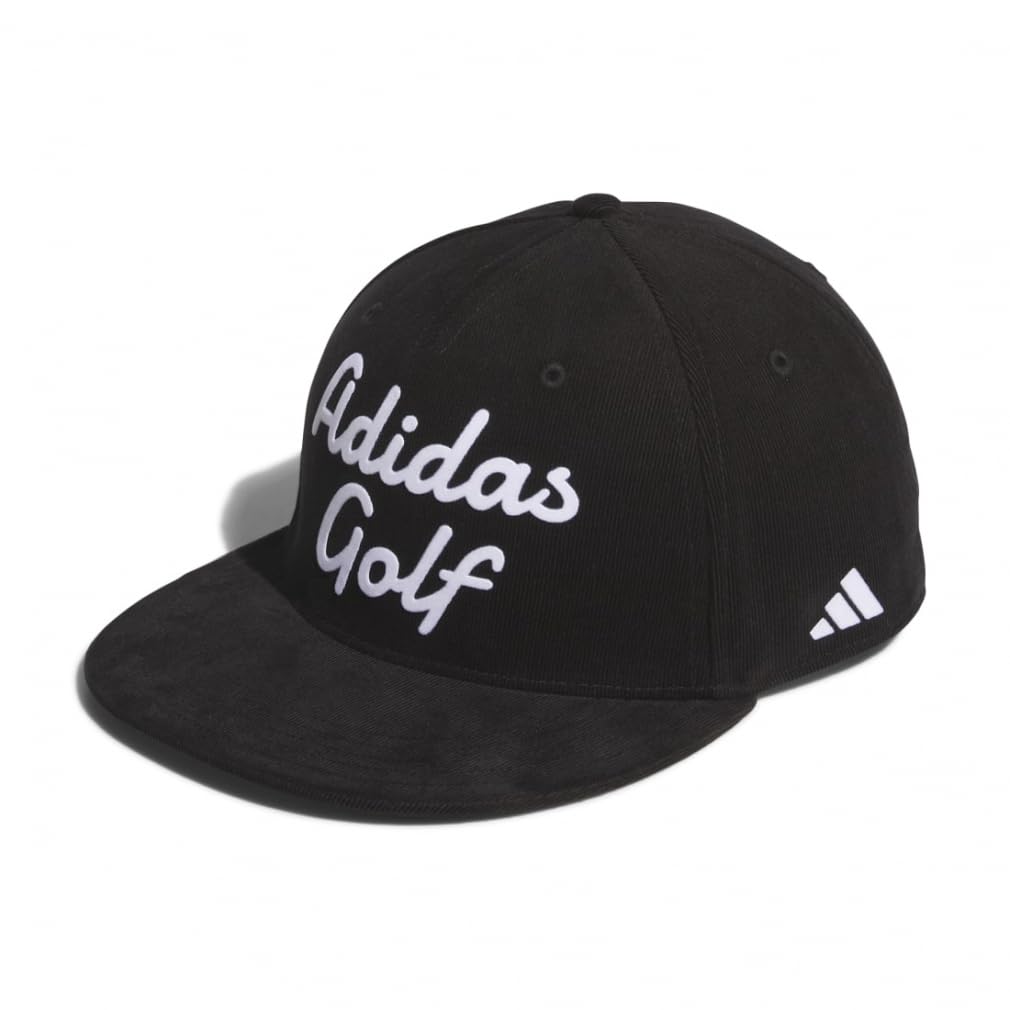 

Golf Cap Corduroy Flat Bill Cap Black [Adidas Golf] Men s