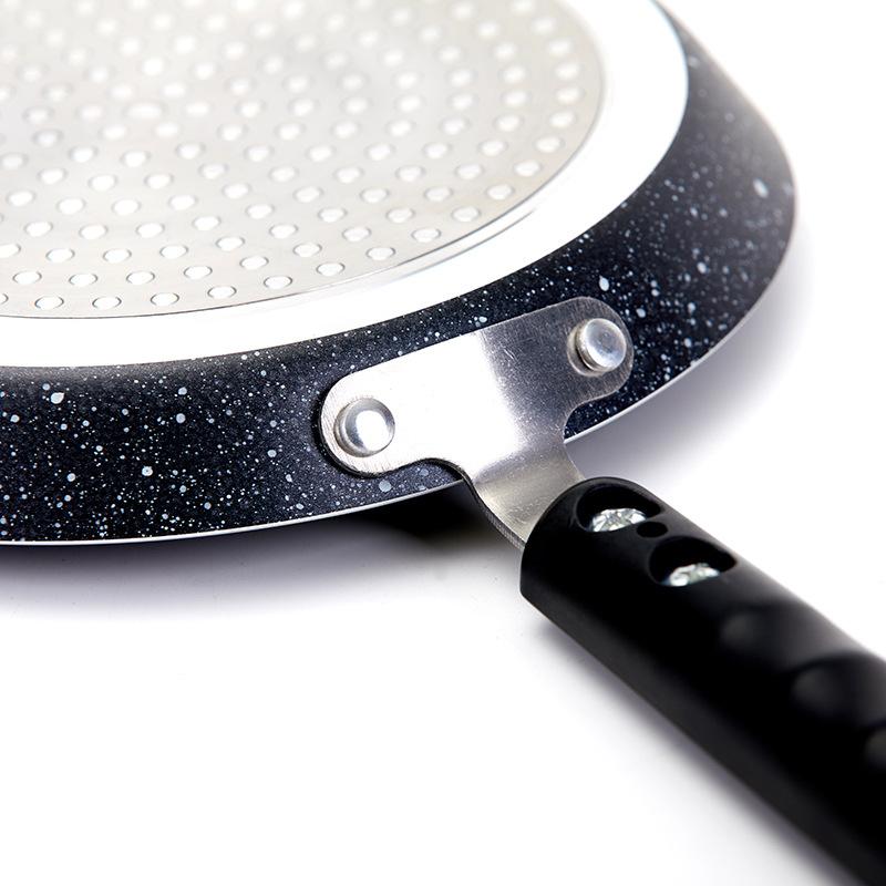 Aluminum Flat Bottomed Pans Non Stick Pan Baking Cake Steak Egg Frying Pot Gas Induction Cooker Universal Household Kitchen Tool