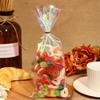 50pcs Rainbow Cellophane Bags - Holographic Party Favor Bags for Gifts, Goodies, and Events - Perfect for Holidays, Birthdays