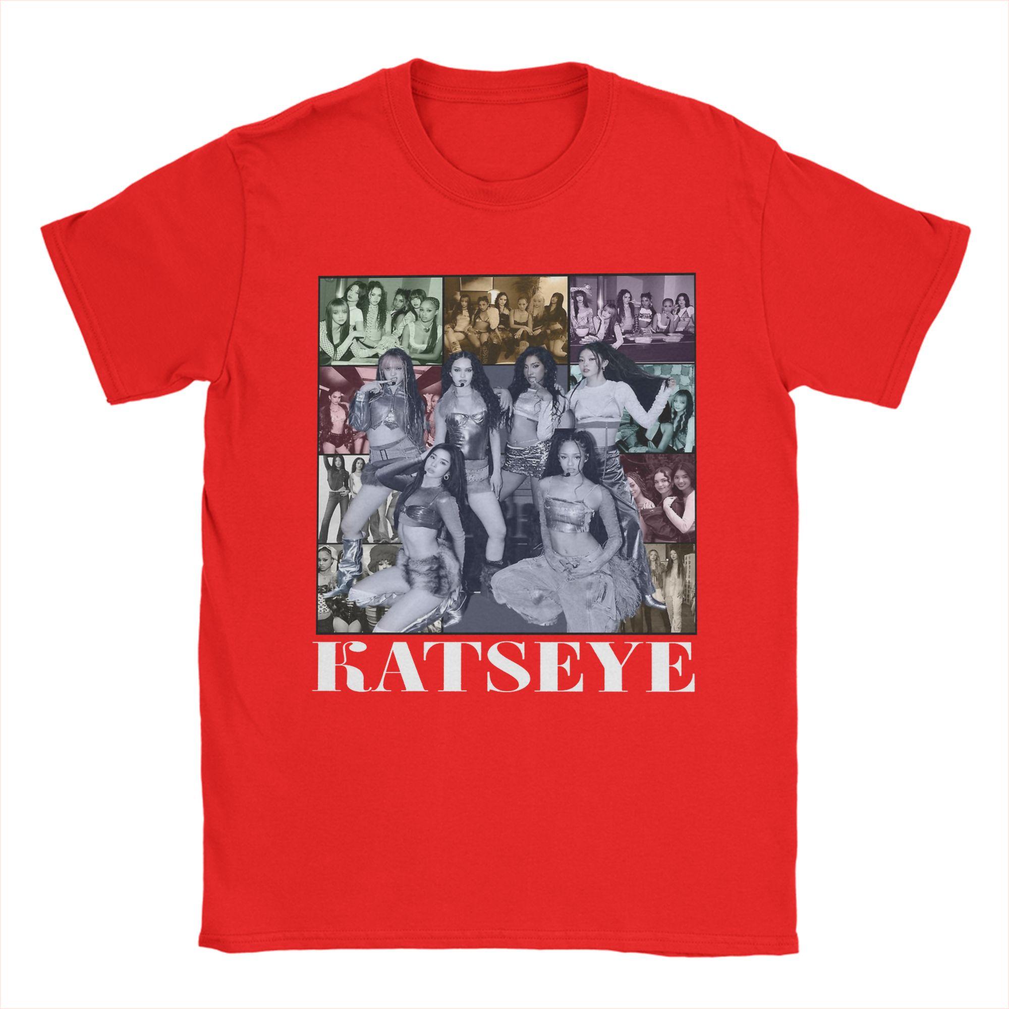

Модная футболка KATSEYE Gnarly Kpop для мужчин, хлопковая футболка с круглым вырезом, футболка с коротким рукавом, летняя одежда S