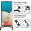 Coque - Samsung - M52 5G - Souple - Transparente - AntiChoc avec Chaîne Violet