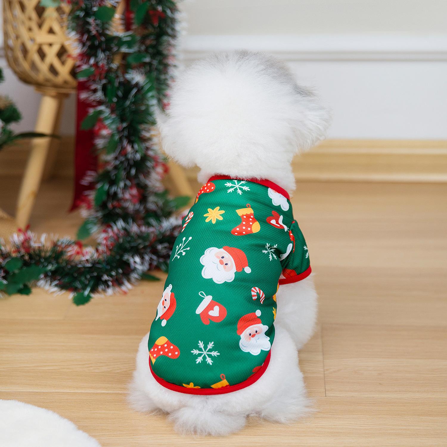 

Хэллоуин Маленький и Средний Свитер для Собаки Рождественская Одежда для Питомца Велосипеды День Благодарения Одежда для Собаки Тонкий M зелёный