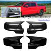 For Dodge Ram 1500 - ABS Rearview Side Mirror Cover Wing Cap Exterior Door Housing Shell Trim Adhesive Sticker Parts