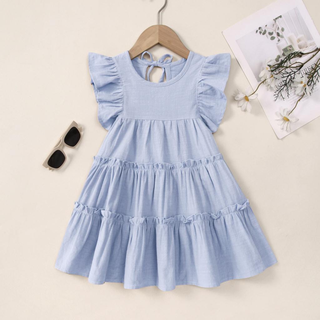 Dětská Letní Třída A Volnočasová Roztomilá Dívčí Sladký Vítr Volánová Princeznovská Sukně