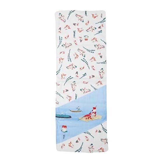 Yamamoto Jin Shoten Kyoto Crafts Ukiyo-e Tenugui Double Gauze Tenugui Goldfish (Kuniyoshi) Note. 32x89cm Made in Japan 100% Cotton
