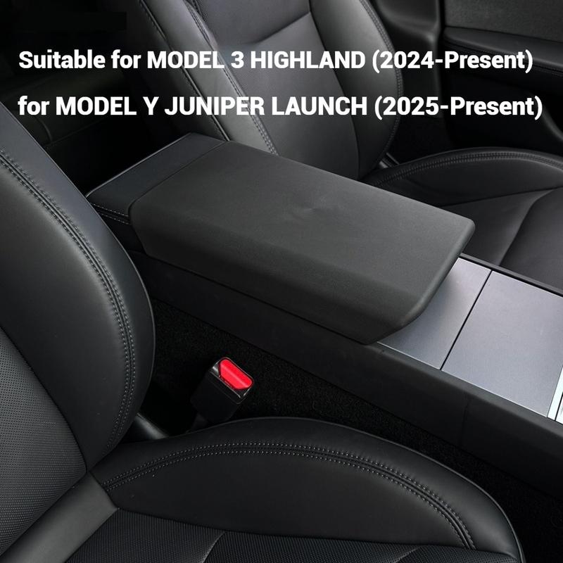 TPE Armrest Box Protective Cover For Tesla Model 3 Highland 2024 Model Y Juniper 2025-Up Center Console Arm Rest Lid Accessories
