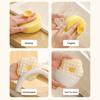 Cleaning Brush Double-Sided Soft Sponge Scouring Pad Suction Cup Silicone Head Non-Stick Oil Sponge Brush Kitchen Cleaning Tool
