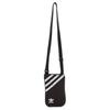 Adidas Originals Polyurethane Shoulder Bag, Crossbody Cell Phone Pouch Mini Unisex Black Adidas GN2142