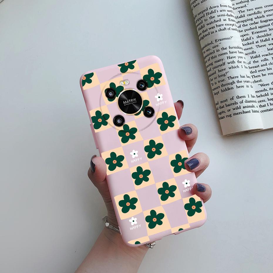 For Huawei Honor X9 2022 Case Cover on Honor X9 4G Phone Bumper Protector TPU Shell For Fundas Honor X9 X 9 HonorX9 Cover Flower