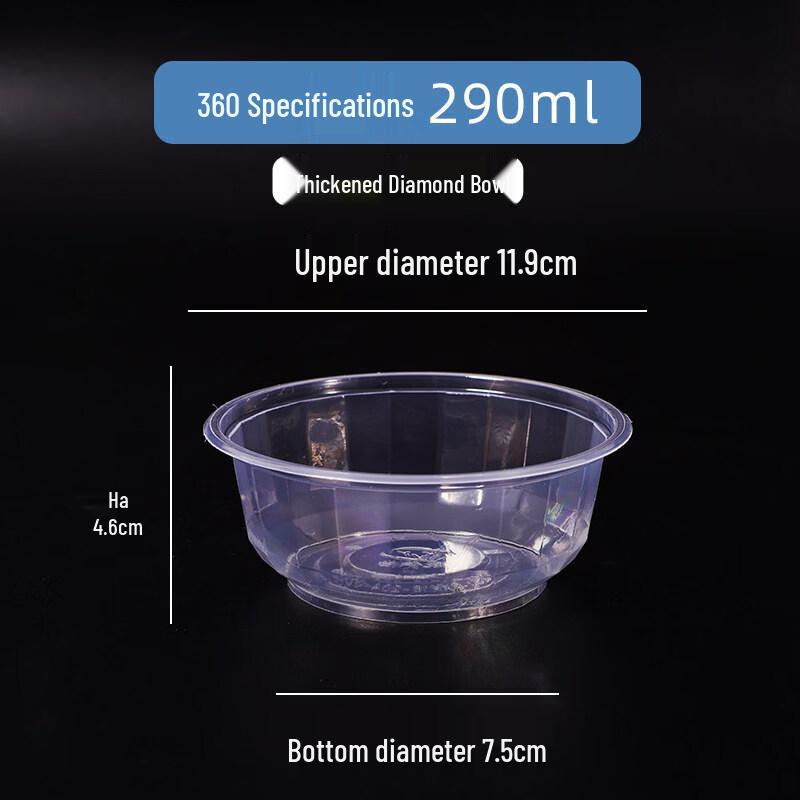 Thickened Round Disposable Plastic Bowls