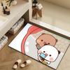 Bubu Dudu Cartoon Anime Door Mat Bath Microfiber Decorative Versatile Flannel Floor Mat Quick Dry Absorbent Non-slip Sole