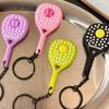PVC Tennisracket Nyckelring Mjukt Gummiracketväska Hänge Kreativitet Sport Nyckelring Mode Gåvor