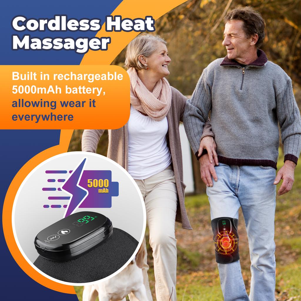 3-in-1 Electric Knee Heating Massager Leg Joint Heating Vibration Massage Elbow Shoulder Support Physical Knee Pads