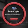 Car Suede Carbon Fiber Leather Steering Wheel Cover For Subaru Outback Brz Wrx Xv Ascent Forester Impreza Legacy Accessories