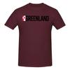 Unisex Greenland Country Flag T Shirt Streetwear Plus Size Oneck Cotton Sleeve Tshirt