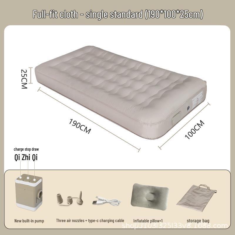 Automatic Inflatable Outdoor Camping Sofa Bed - PVC Flocking Air Mattress
