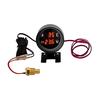 Auto Round Led Digital Truck Water Temper Temperature Sensor Temperatura Moto + Voltmetr Volt