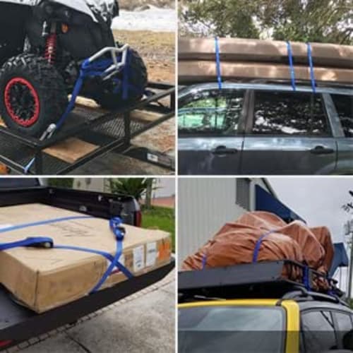 gaoxin Soft Loop Tie-Down Straps, 300kg Weight Capacity (800kg), Break-Resistant Tie-Down Belts with Locking Straps for Safe and Confident Trailing (6