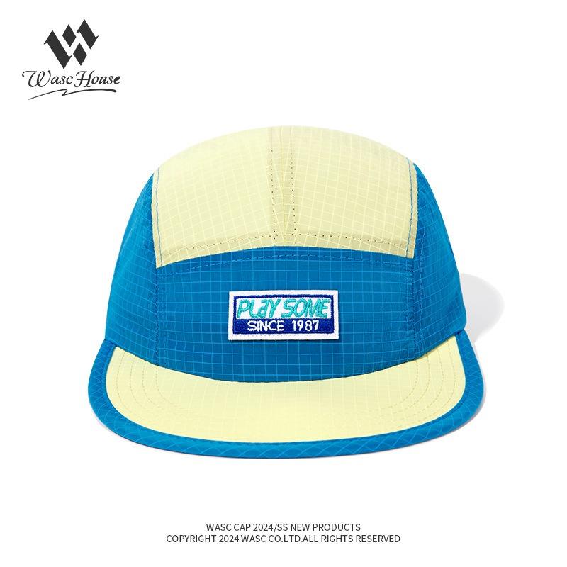 Summer outdoor flat-brimmed quick-drying cap men's and women's sunshade sunscreen skateboard hat street waterproof baseball hat
