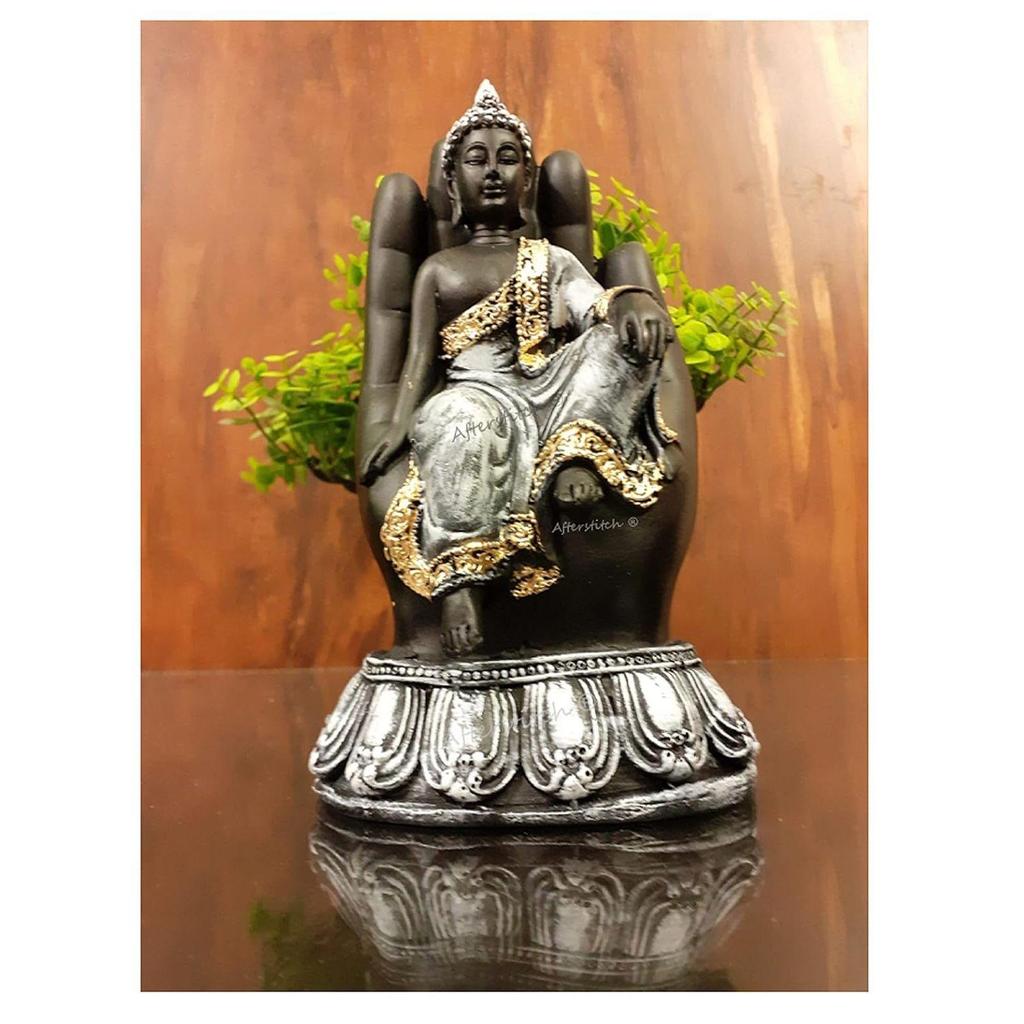 Gautam Buddha Statues for Living Room Buddha Idols for Home Decor Palm Buddha Showpiece