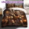Medieval MachineryPattern Bedding Quilt Set Quilt Cover Pillowcase Home Decoration Birthday Gift (1 * duvet cover + 2 * pillowcase, without core)