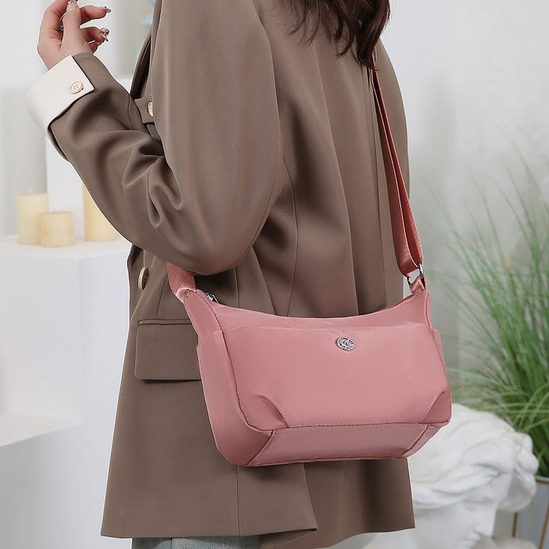 Women's Shoulder Bag Solid Color Hobo Bag Crossbody Bag Lightweight Mother Bag