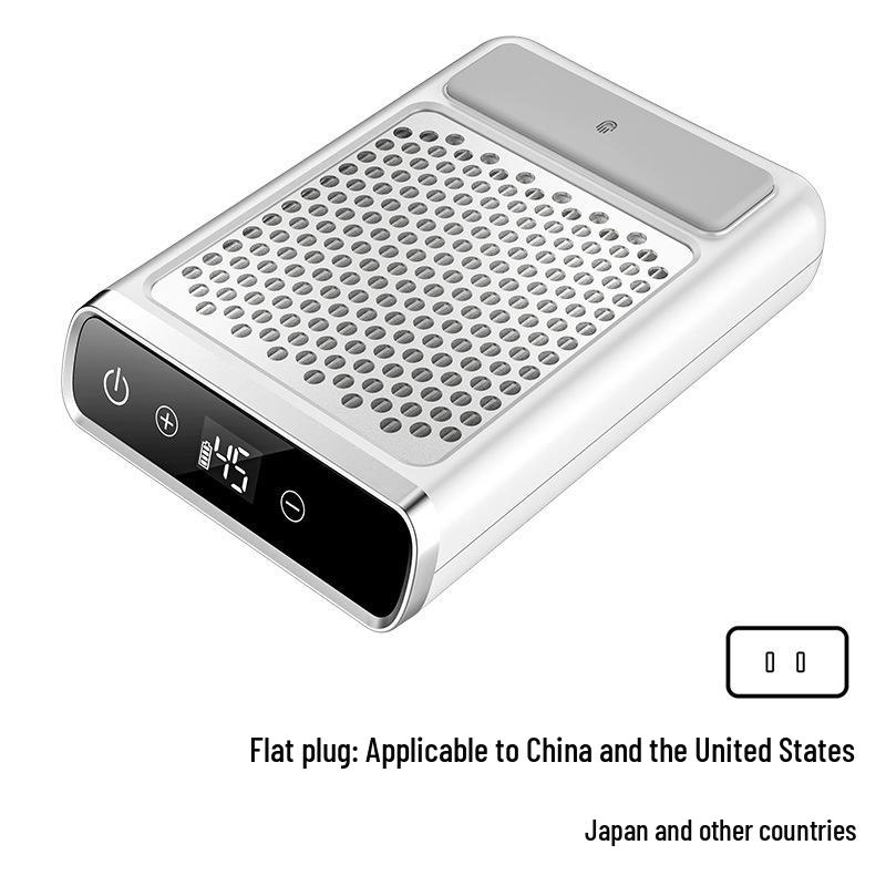 LCD Touchscreen 80W Rechargeable Nail Dust Collector with 4500RPM Fan Speed