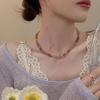 Elegant Irregular Strawberry Crystal Beaded Choker Necklace
