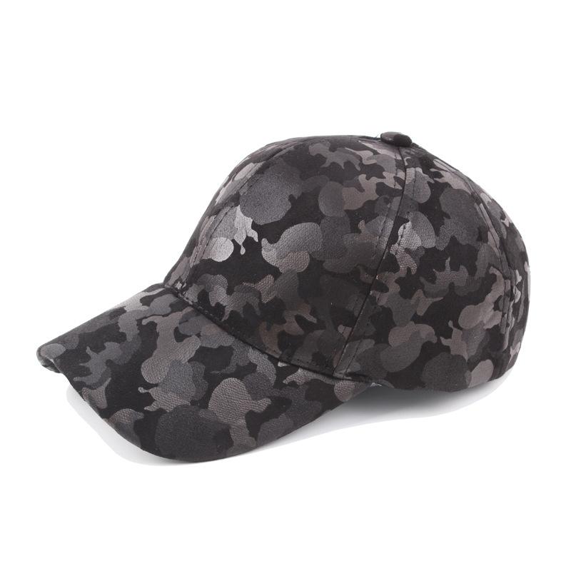 

Новая бейсболка из камуфляжной кожи и бархата из искусственной кожи, кепка для двоих, козырек для улицы, спортивная шляпа, армейская шляпа для джунглей Adjustable чёрный