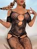 Hot Sexy Sheer Fishnet Bodysuit Woman Sexy Lingerie Open Crotch Bodystockings Romance Underwear Erotic Secret Lingerie Sexy Set