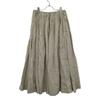 Ebure Beige Linen Flared Skirt Skirt 38 beigeUsed