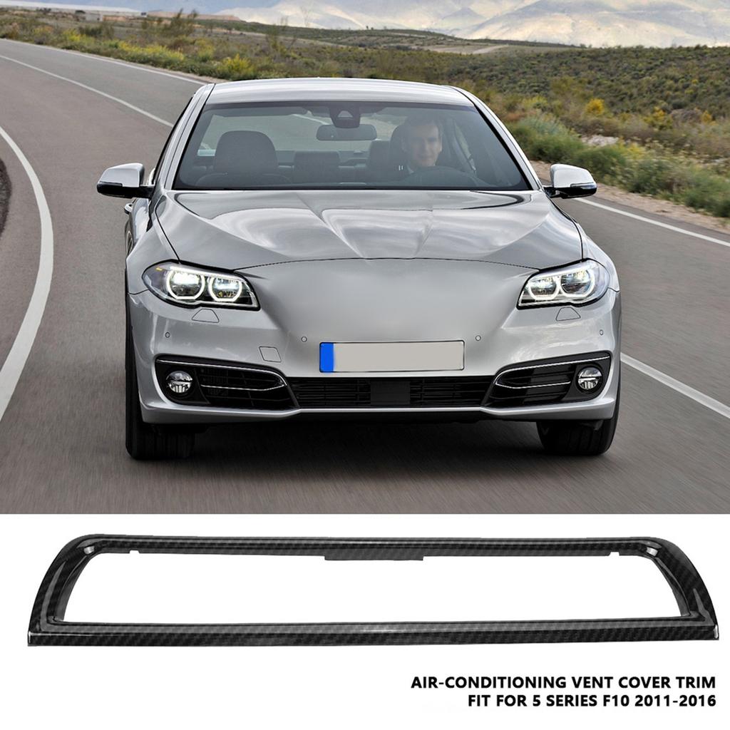Carbon Fiber Style Console Air Conditioning Vent Outlet Cover Trim for 5 Series F10 11‑16