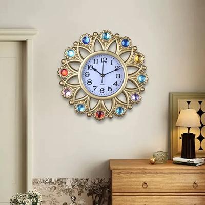 Living Room Clock Creative European Wall Clock Retro Art Wall Watch Decorative Wall Clock Home Silent Fashion Clock for Study