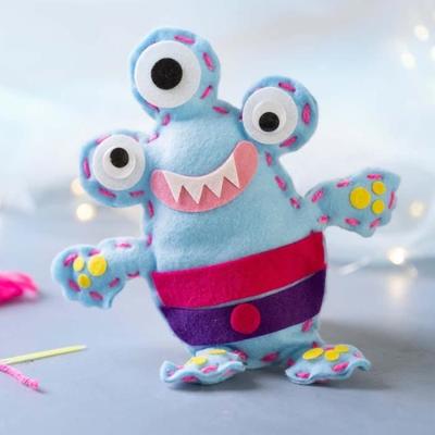 DIY Sewing Kit - Felt Monster - Ages 5+ - Materials Included - Instructions Provided