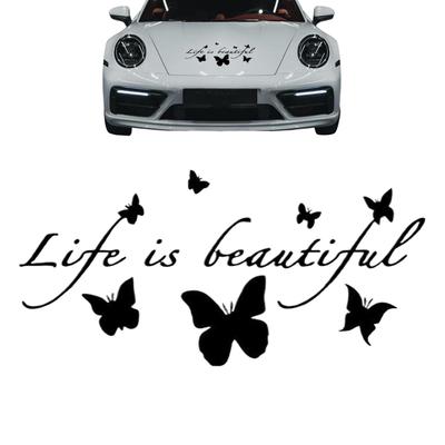 Sticker For Car Butterfly Theme Strong Adhesive Decor Car Window Stickers For Window Friends Men Women Driving Outdoor