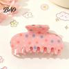 Versatile Hair Claw for Ponytail Colorful Polka Dot Clip Women, Sweet Macaron Style Non-slip Shark Half Up Bun Clips Gripper Thick Hair, Lightweight